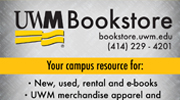 ad for UWM Bookstore