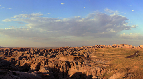 panoramic digital photo - South Dakota Badlands